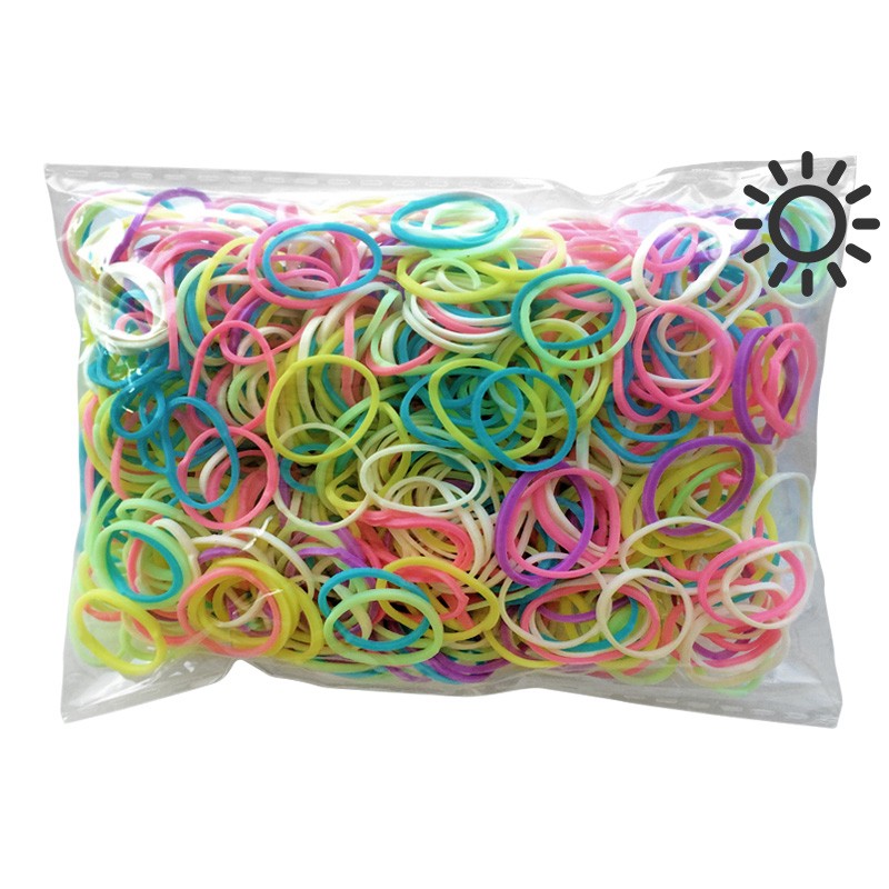 Rainbow Loom Glitter Red Rubber Bands Refill Pack