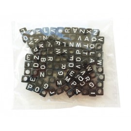 Beads Black Letter