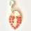 Coeur Rubis pendentif Creastic Bracelet