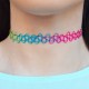 Collier ras du cou Chokers multicouleur