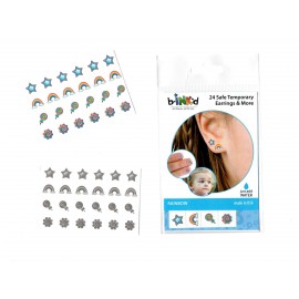 24 Mini Tattoos Star-Sky Bow Rainbow - Lollipop - Flower