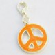 Orange Peace & Love Charm Creastic Bracelet