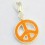 Orange Peace & Love Charm Creastic Bracelet