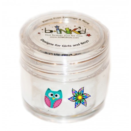Mini pot 24 Mini Tattoos Hibou-Fleur étoile