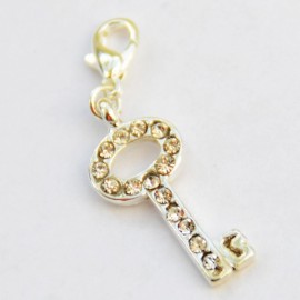 Clé Diamant pendentif Creastic Bracelet