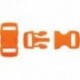 Boucle rapide paracorde 10mm plastique Orange