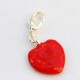Coeur rouge pendentif Creastic Bracelet