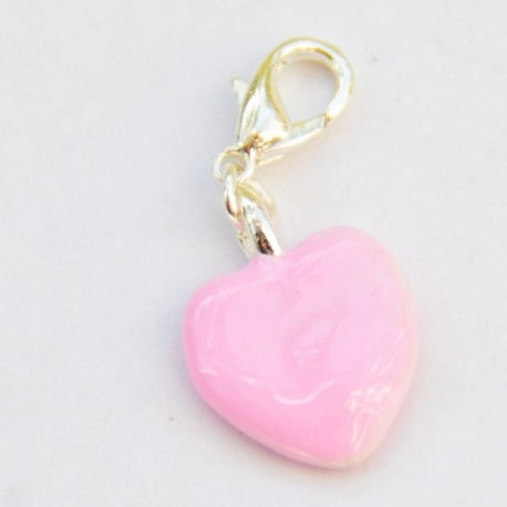 Pink heart Charm Creastic Bracelet