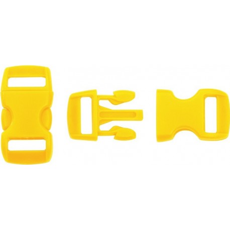 Boucle rapide paracorde 10mm plastique Jaune