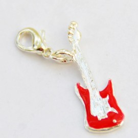 Guitare rouge pendentif Creastic Bracelet